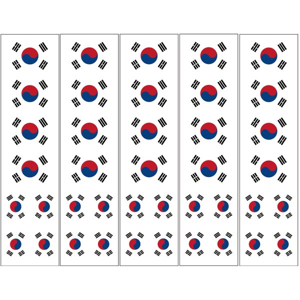 40 Tattoos: South Korean Flag, Korea Party Favors