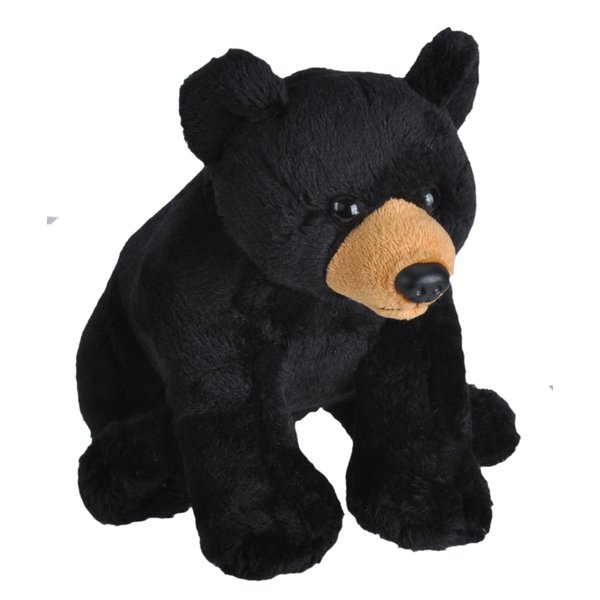 Wild Republic Wild Calls Black Bear, Authentic Animal Sound, Stuffed Animal, Eight Inches, Gift for Kids, Plush Toy, Fill is Spun Recycled Water Bottles, 6" (23312)