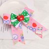 School Bows for Girls And Teacher, 2pcs Back To School Bows Hair Clips for Hair Accessories, 3D Apple Pattern With Bows Design Hairbows Kindergarten Girls Students Toddler Hair Accessories