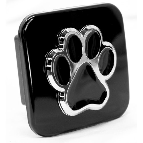 Bear Dog Paw Foot Hitch Cover Tube Plug Insert Fits 2" Receivers