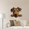 Welsh Terrier Wall Decals Dog Mom Gift Wall Sticker Vinyl Mural Decals Reusable Home Decals for Classroom Bike Backdrop Wall Art Holiday Decorations 18in