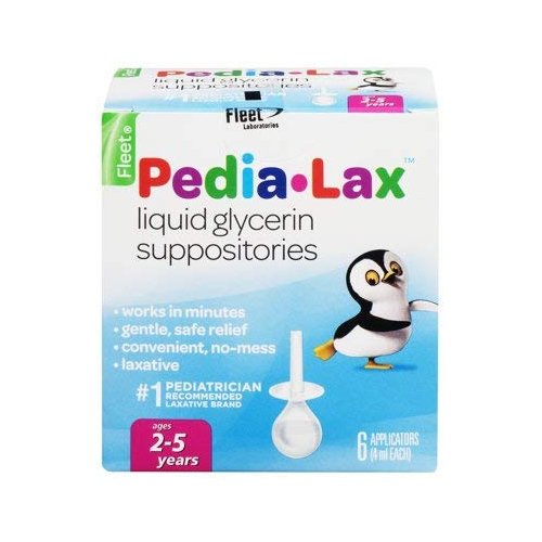 Pedia-Lax Liquid Glycerin Suppositories, 6 Applicators (Pack of 2) vvhuqk