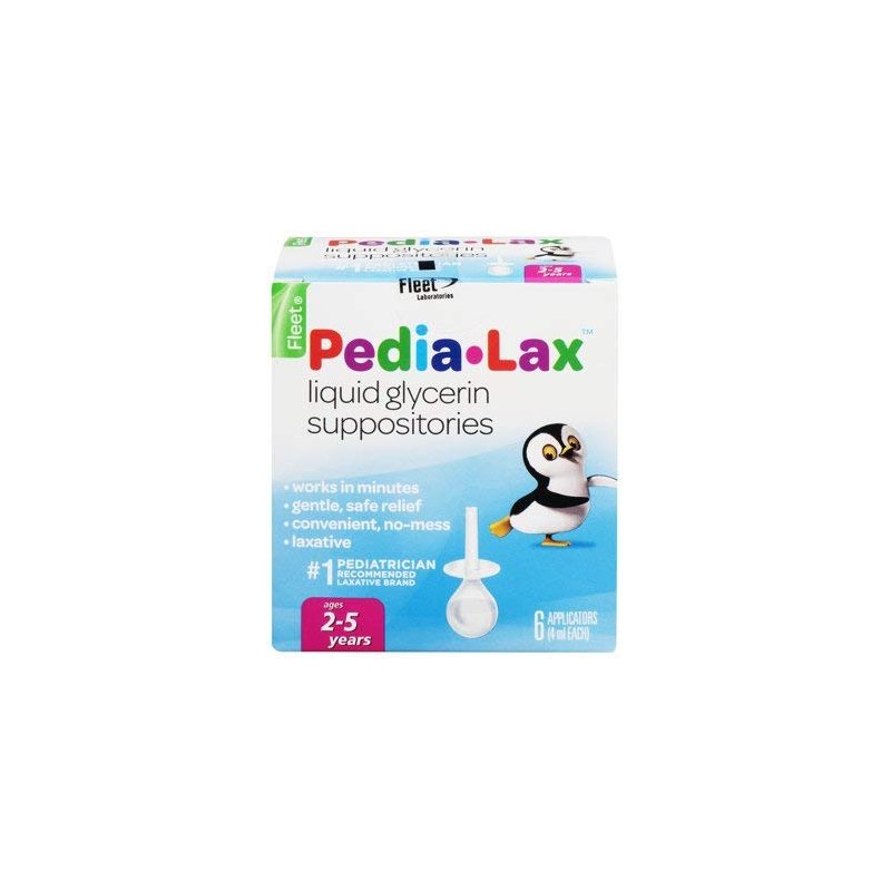 Pedia-Lax Liquid Glycerin Suppositories, 6 Applicators (Pack of 2) vvhuqk