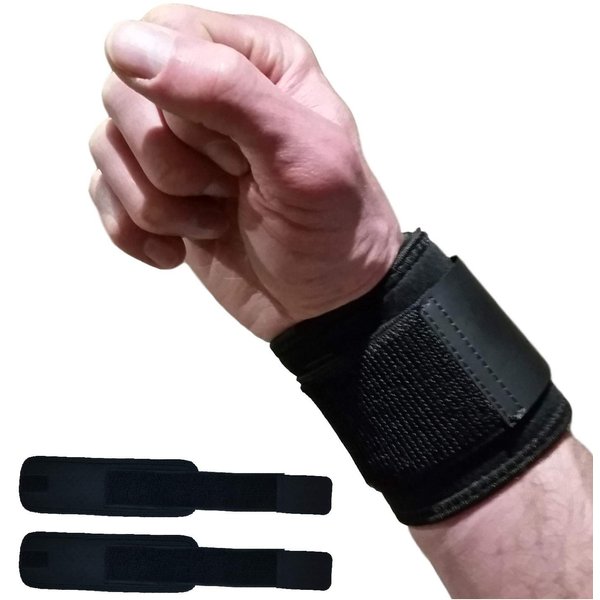 2-Pack Wrist Wraps for Wrist Tendonitis | Wrist Support Carpal Tunnel Pain Relief | Ganglion Cyst Wrist Brace or Carpal Tunnel Wrist Splint | Wrist Straps for Weightlifting Women Men Left & Right Hand