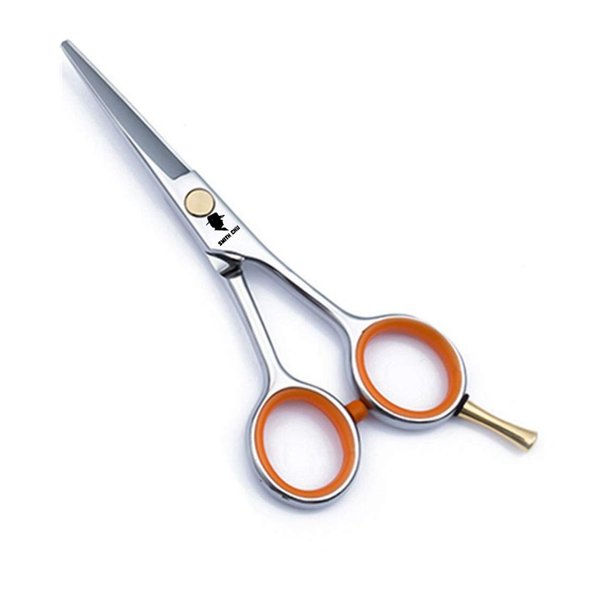 4.5" Men's Beard & Mustache Trimming, Cutting and Styling Scissors with Bag, Razor Edge Barber Shears Designed for Beard Grooming