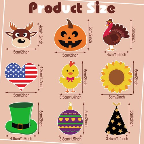 100 Pcs Seasonal Icons for Felt Letter Board Holiday Message Board Decoration Letterboard Accessories Holiday Letterboard Icon with Adhesive Dots for Changeable Letter Board Halloween Christmas Decor