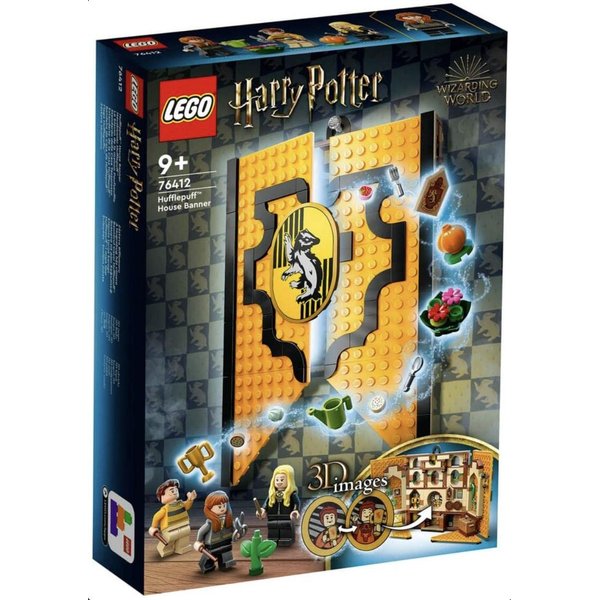 LEGO 76412 Harry Potter Hufflepuff Dormitory Banner Hogwarts Themed Building Kit with Minifigures and Magic Accessories, Gift Idea for Girls and Boys, from 9 Years
