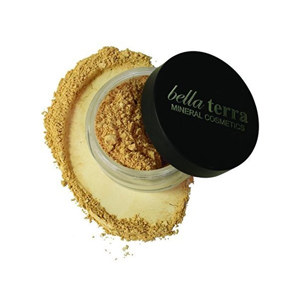 Bellaterra Cosmetics Mineral Powder Foundation | Long-Lasting All-Day Wear | Buildable Sheer to Full Coverage – Matte | Sensitive Skin Approved | Natural SPF 15 (Honey) 9 grams