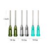 HaBeuniversal Blunt Needle Tip Applicator Bottle Set - 30ml Squeezable Bottles, Storage Caps, 14ga 16ga 18ga Needle Tips and Mini Funnel