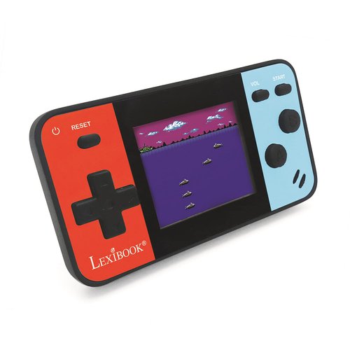 LEXiBOOK Portable Handheld Game Console Cyber Arcade Pocket 150 Games, 1.8" (4.5cm) Color LCD Screen, Gaming Toy for Kids/Teenagers, Blue/red, JL1895