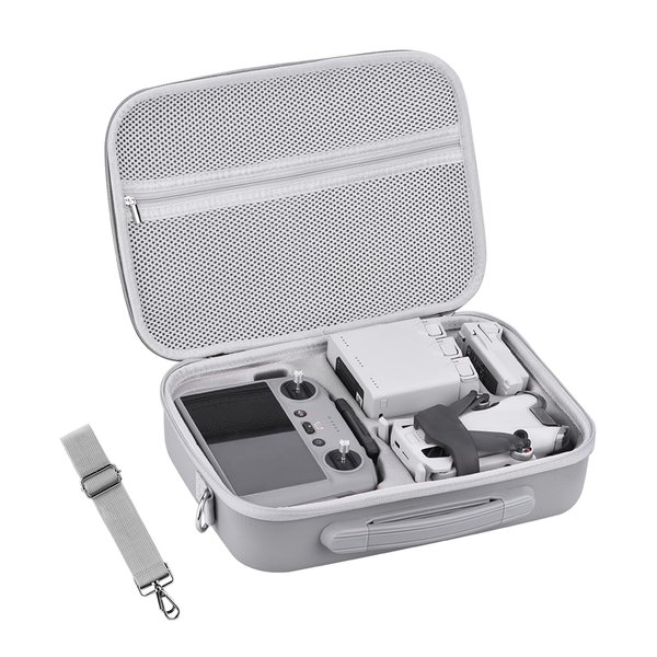 Flymile Carrying Case for DJI Mini 4 Pro RC 2 Case,PU Leather Shoulder bag,Storage Case for DJI Mini 4 Pro Fly More Combo Accessories