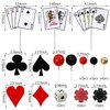 29PCS Casino Cake Decoration Dice Poker Chips Cupcake Cake Topper Set Ball Cake Topper Playing Card Game Theme Picks for Las Vegas Scene Birthday Party Decoration Supplies