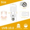 LUCKY HERP Desert UVA UVB Reptile Light Bulb 10.0 26W Compact Fluorescent Lamp