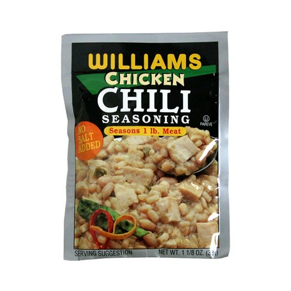 Williams White Chile Seasoning Mix, 1.125-Ounce Packets (Pack of 24)