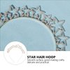 Beaupretty Shinny Rhinestone Headband Star Headpiece Christmas Headband Fashion Star Hair Hoop Bridal Wedding Headpiece Goddess Crown 2024 New Year Headband Party Headwear(Gold)