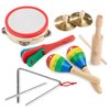 Melissa & Doug Band-in-a-Box Clap! Clang! Tap! - 10-Piece Musical Instrument Set - Kids Musical Instruments, Wooden Percussion Instruments For Toddlers And Kids Ages 3+