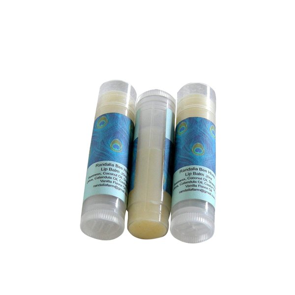 Set of 3 Lip Balm, Vanilla, Randalia Bee Hives