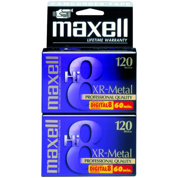 Maxell Hi-8 Tape XR Metal 120 min 8 mm (2-Pack)