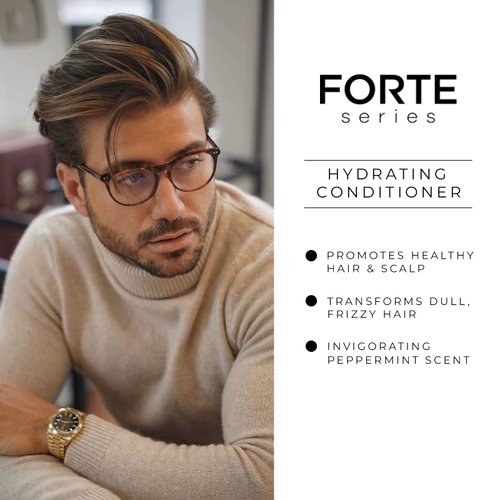 Alex Costa Hydrating Hair Conditioner for Men by Forte Series Deep Treatment for Damaged Hair Nourishing for Dry Hair Sulfate & Paraben for Frizzy Hair, (8 oz)