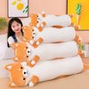 MIAOHAHA Long Plush Shiba Inu Dog Toy Pillow Soft Stuffed Animal Akita Corgi Toy Plush Toy Pillow Hugging Pillow for Kids and Girls(Shiba, 70cm/27.5in)