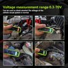 Topdiag P60 Power Circuit Probe Kit Component Activation Short Circuit Finder Continuity Test Voltage Tester 6-30V Diode Detection Test Trailer Lights Grounding Test Jump Lead Function