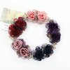 inSowni 5 Pack Glitter Sparkly Rhinestone Metal French Barrettes with Rose Flower Floral Alligator Snap Hair Clips Accessories for Women Girls