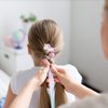 6 Set Hair Extensions Clip - Carton Straight Curly Hair Extensions Clips, Cute Unicorn Accessories Hair Extensions for Kids Ponytails Girls, Rainbow Thick Wig Clip in Fake Bangs (Curly Hair 02)