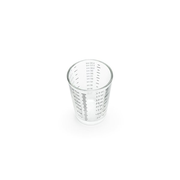 Fox Run Brands 4-Ounce Mini Shot Glass Measuring Cup, 4 oz, Clear