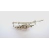 Generic Two small tiny gold or silver crystal hair pin clip barrettes fine hair (Primary color: Gold)