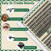 DIY Lash Extension Kit 280pcs Individual Lashes D Curl Eyelash Extension Kit 40D+50D 9-16Mix Natural Lash Clusters with Lash Bond and Seal and Lash Applicator for DIY at Home（KIT-40D50D-0.07D-9-16Mix）