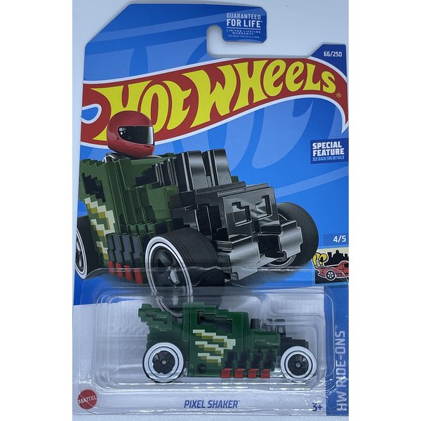 Hot Wheels 2022 - Pixel Shaker - Treasure Hunt - Green - HW Ride ons 4/5