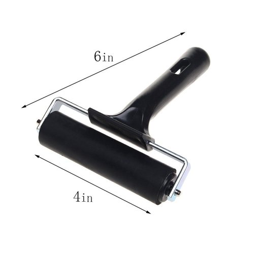 YTYKINOY Rubber Brayer Roller for Printmaking/Ink/Print/Gluing Application (4 inches)