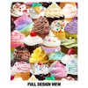 Popfunk Cupcakes 1-Ply Reusable Face Mask Covering, Unisex