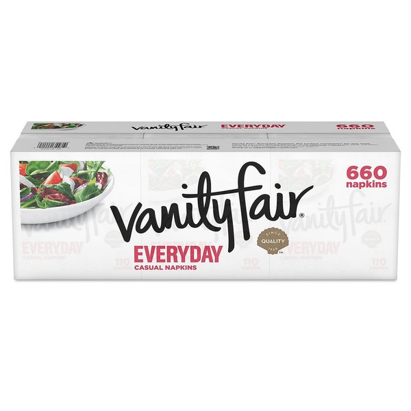 Vanity Fair Everyday Napkins, Disposable White Paper Napkins, 660 Count (2 Pack)
