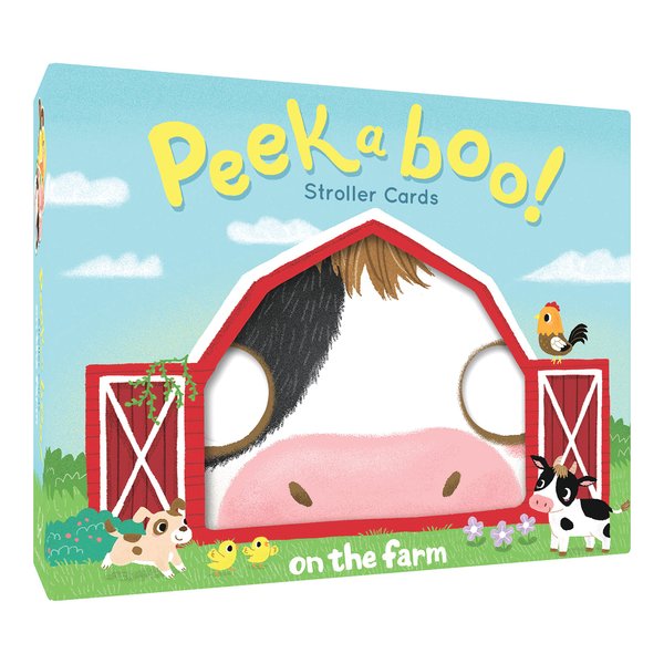 Peekaboo! Stroller Cards: on The Farm Animal Themed Peekaboo Set, Unique Gift for New Mom & Dad
