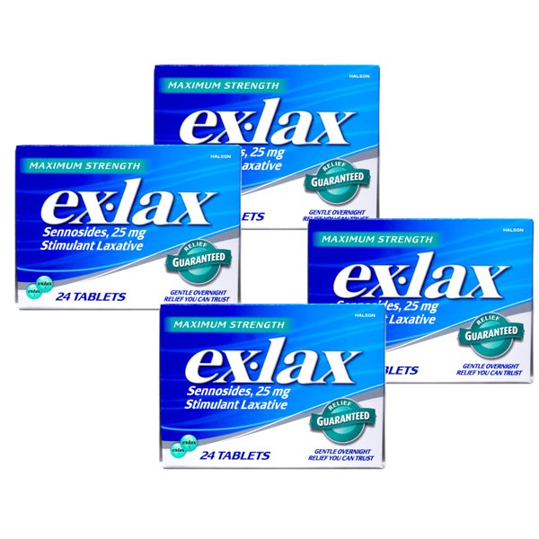 Ex-Lax Pills Maximum Strength 24 Each (Pack of 4)