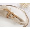 SARO LIFESTYLE Antler Napkin Rings (Set of 4), Gold, 1.5 (NR287.GL)