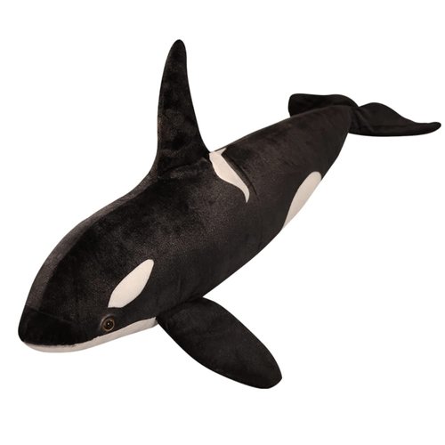 pangcangshu Nice Simulation Killer Whale Plush Toys Stuffed Orcinus Orca Fish Doll Shark Cartoon Soft Sleep Pillow Kids Girls Baby Easter, Thanksgiving, Christmas, New Year's Gifts(19 inch)