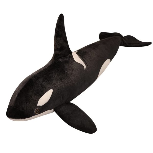 pangcangshu Nice Simulation Killer Whale Plush Toys Stuffed Orcinus Orca Fish Doll Shark Cartoon Soft Sleep Pillow Kids Girls Baby Easter, Thanksgiving, Christmas, New Year's Gifts(19 inch)