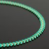YOUBEIYEE 9.8 Feet Gold Plated Brass Chains Bulk Bluish Green Enamel Arrow Cable Jewelry Chain for Jewelry Making with Jump Rings and Lobster Clasps Jewelry Supplies
