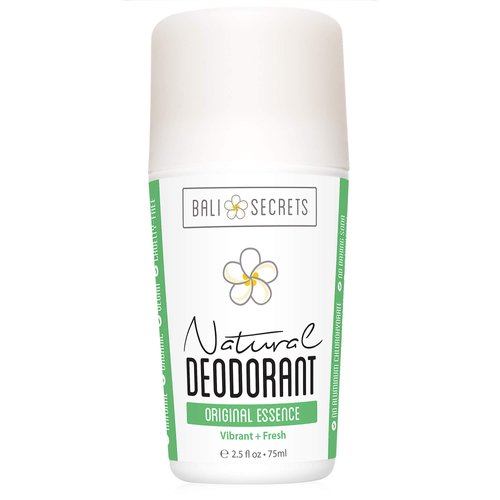 BALI SECRETS All Natural Deodorant for Women & Men. Organic & Vegan. Pure Ingredients. All Day Protection. 2.5 fl oz [Scent: Original Essence]