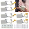 Howinn 6PCS Disposable Self Ear Piercing Kit Gold Stainless Steel Ear Piercing Gun Kit With Studs 3mm 4mm