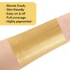 BOBISUKA Gold Face Body Paint, Metallic Oil-based Painting Kit, Cream Blendable Facepaint for Halloween Cosplay, Costume, Parties, Stage, Theater, SFX Special Effect Makeup（2.1 Fl.oz）