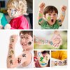 30 Sheets Temporary Tattoos Kit for Kids, 289Pcs Fake Cute Tattoo Stickers Waterproof, Birthday Party Favor (Shark & Pirates & Dinosaurs) 3 years old+