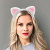 AEGYPIUS Cat Ears Headband | Velvet Headbands for Women | Soft Plush Material Headband - Perfect for Cosplay | Velvet Hairband - Cat Headband for Parties | Ideal for Women and Girls