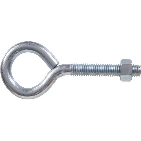 The Hillman Group 513 Eyebolts with Nuts, 3/16 x 2-Inch, 10-Pack