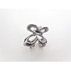 Tiny small dark silver or rose gold butterfly metal hair claw clip (Primary color: Rose gold)