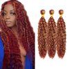 P27/99j Bundles Red Human Hair Bundles Burgundy Deep Wave Human Hair Bundles Brazilian Unprocessed Virgin Hair 3 Bundles 8 10 12 inch Red Deep Wave Bundles Remy Hair Extensions