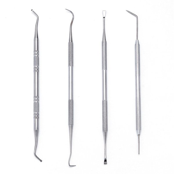 BOOSTEADY Stainless Steel Gunsmith Armorer Pick Set gun Cleaning Picks & Double-End Brushes - Steel Ends Picks