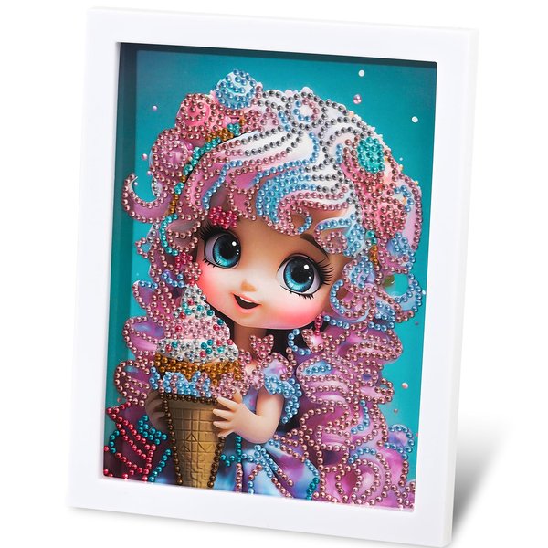 5D Diamond Painting Kits for Kids, Gem Art Paint with Diamond for Kids, Drill Rhinestone Arts and Crafts Kits, DIY for Kids Gift